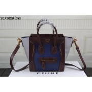 2015 Celine classic 3308 royal blue&purplish red&gray HV03999KX51