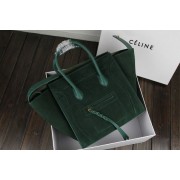 2015 Celine classic nubuck leather with original leather 3341-4 green black HV03176yk28