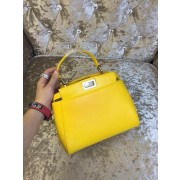 2015 Fendi mini peekaboo bag calfskin leather 30320 yellow HV09658cf57