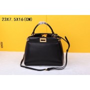 2015 Fendi new model original sheepskin 520885-1 black HV01985Qu69