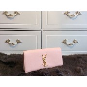 2015 Yves Saint Laurent collection caviar clutch 311213 pink HV06465DO87