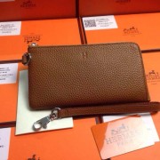 AAA 2015 Hermes 7-shaped zipper wallet 509 naturals HV02103zK34