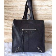 Balenciaga Backpack Black Litchi Leather B65535 HV09092Tk78