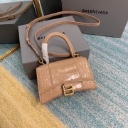 Balenciaga Hourglass XS Top Handle Bag 28331S apricot HV03587hI90