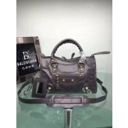 Balenciaga The City Handbag Calf leather 084333 grey HV00578hk64