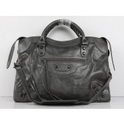 Balenciaga The City Handbag Sheepskin 084332 Dark gray HV08272ta99