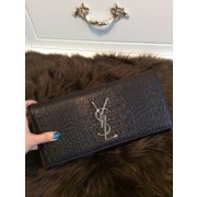 Best 2015 Yves Saint Laurent spring and summer new model crocodile grain 311212-1 black HV08511kr25