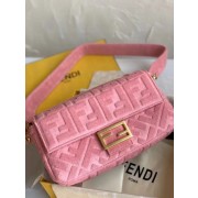 Best FENDI BAGUETTE Shoulder Bag 8BR771A pink HV01905Ml87