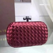 Bottega Veneta Japanese Silk ribbon Clutch 0312 Wine HV04952dN21