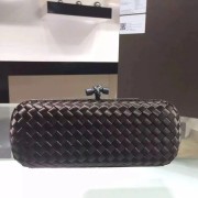 Bottega Veneta Japanese Silk ribbon Clutch 0313 Chocolates HV09344vj67