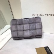 Bottega Veneta PADDED CASSETTE BAG suede 591970 grey HV01033Zf62