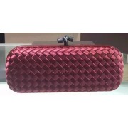 Bottega Veneta STRETCH Knot Clutch 0313 Burgundy HV01268Xr72