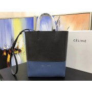 Celine CABAS Tote Bag 3365 Dark gray with blue HV05442Tk78