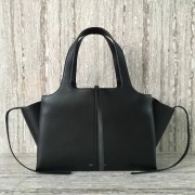 Celine calf leather Tote Bag 43341 black HV06556Ym74