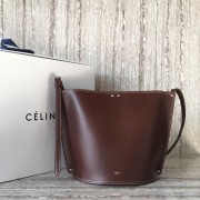 CELINE CLASP BUCKET IN SMOOTH CALFSKIN 55423 Wine HV11033fj51