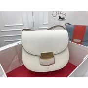 Celine Compact Trotteur Cattle leather Mini Shoulder Bag 1268 cream HV07325VF54