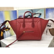 Celine LUGGAGE PHANTOM Tote Bag C3372 Croco Leather red HV02710DS71