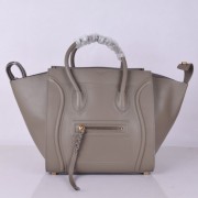 Celine Luggage Phantom Tote Bag Ferrari Leather 8803-3 Grey HV02403hk64