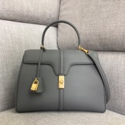 CELINE MEDIUM 16 BAG IN SATINATED CALFSKIN 187373 grey HV01795DV39