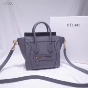 CELINE NANO LUGGAGE BAG IN LAMINATED LAMBSKIN 189244-13 HV06633Fh96