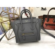 Celine NANO MINI Tote Bag Original Leather A3560 Grey HV09254nU55