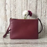 Celine Original Leather Shoulder Bag 55421 Burgundy HV08225zd34