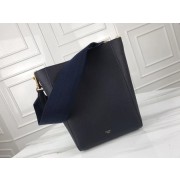 Celine Seau Sangle Original Calfskin Leather Shoulder Bag 3370 Royal Blue HV07620vm49