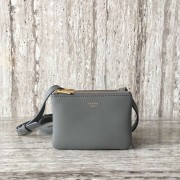 Celine TRIO BAG IN SMOOTH LAMBSKIN MINI 1920 grey HV09385DO87