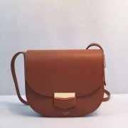 Celine Trotteur Bag Calfskin Leather 8002 Wheat HV08772PC54