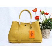 Cheap Hermes Garden Party Bag togo Leather H30 yellow HV07268sJ42