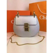 Chloe Drew Shoulder Bags Calfskin Leather 2709 Silver HV05043va68