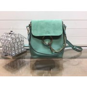 Chloe Faye original suede leather Backpack C4756 green HV01301Yr55