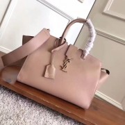 Copy 1:1 SAINT LAURENT Monogram Cabas small leather tote 3807 pink HV01582xD64