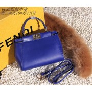 Copy Newest 2015 Fendi original leather 6035 blue HV10021Kn92