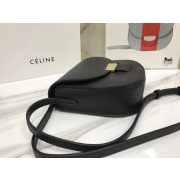 Designer Replica Celine Compact Trotteur Cattle leather Mini Shoulder Bag 1268 black HV03046CF36