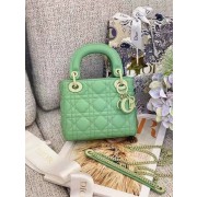 Dior Lady Dior Bag Original Sheepskin Leather CD5501 green HV10229Lp50