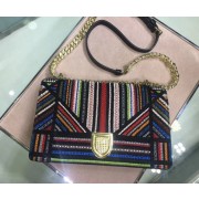 Dior SADDLE Embroidered Leather Mini bag 0422 HV01675RX32