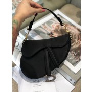 Dior SADDLE SATIN MINI BAG M447S Black HV05871aM39