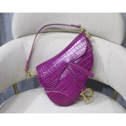 Dior SADDLE SOFT CALFSKIN BAG C9045 purple HV02739KX86