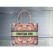 DIOR SMALL DIOR BOOK TOTE Multicolor Tie & Dior Embroidery C1296 HV11636UF26