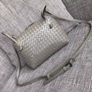 Fake 1:1 Bottega Veneta Sheepskin Shoulder Bag BV1142 grey HV11772YK70