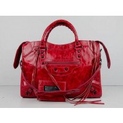 Fake Balenciaga The City Handbag red Sheepskin 084332 HV01344kw88