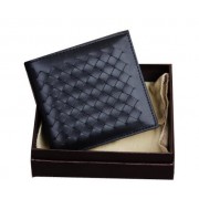 Fake Bottega Veneta Intrecciato Nappa Wallet BV6815 Black HV03819Iw51