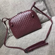 Fake Bottega Veneta Sheepskin Shoulder Bag BV1142 wine HV00294kw88