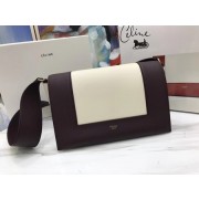 Fake Celine frame Bag Original Calf Leather 5756 Wine .white HV07841qZ31