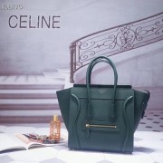 Fake CELINE MICRO LUGGAGE HANDBAG IN LAMINATED LAMBSKIN 167793-8 HV05984tu77