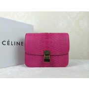 Fake Cheap 2015 Celine Classic retro original true snakeskin 11042-1 rose HV06874Kt89