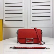 Fake Cheap Fendi BAGUETTE leather bag F2467 red HV03224Kt89