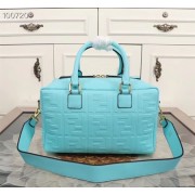 Fake Fendi Boston Bag 8BL141A skyblue HV09830RY48