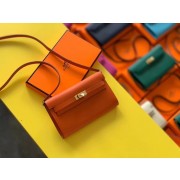 Fake Hermes Original kelly espom leather to go woc Bag H4087 orange HV04515EQ38